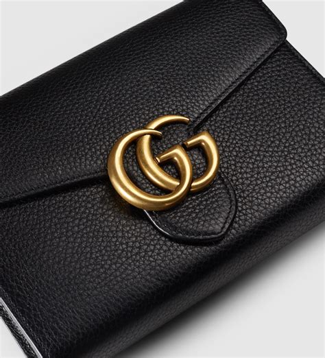 Gucci GG Marmont Leather Wallet On A Chain on SALE 